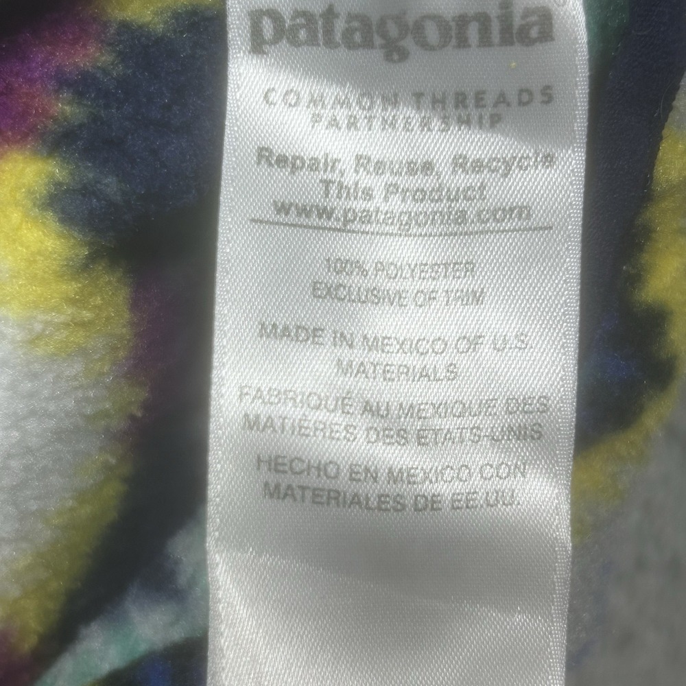 Patagonia Synchilla Pullover Women's L Multi Fleece Timber Twist Aztec *HOLES - Picture 14 of 16